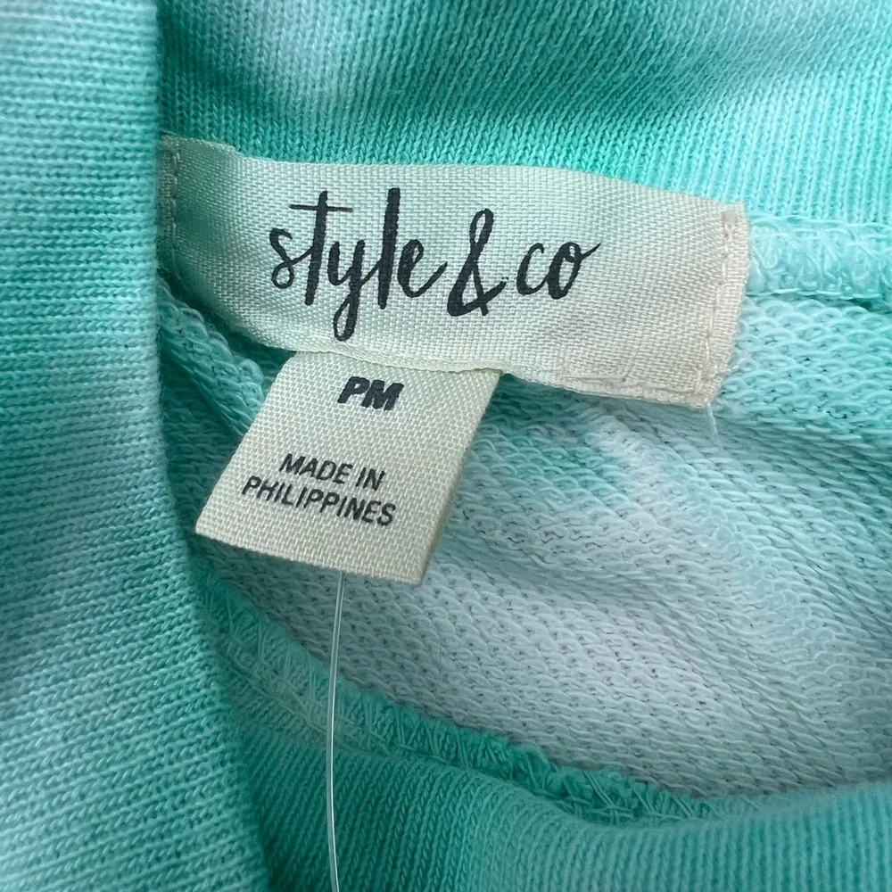 Style & Co PM Tie-Dye Tiered Dress M